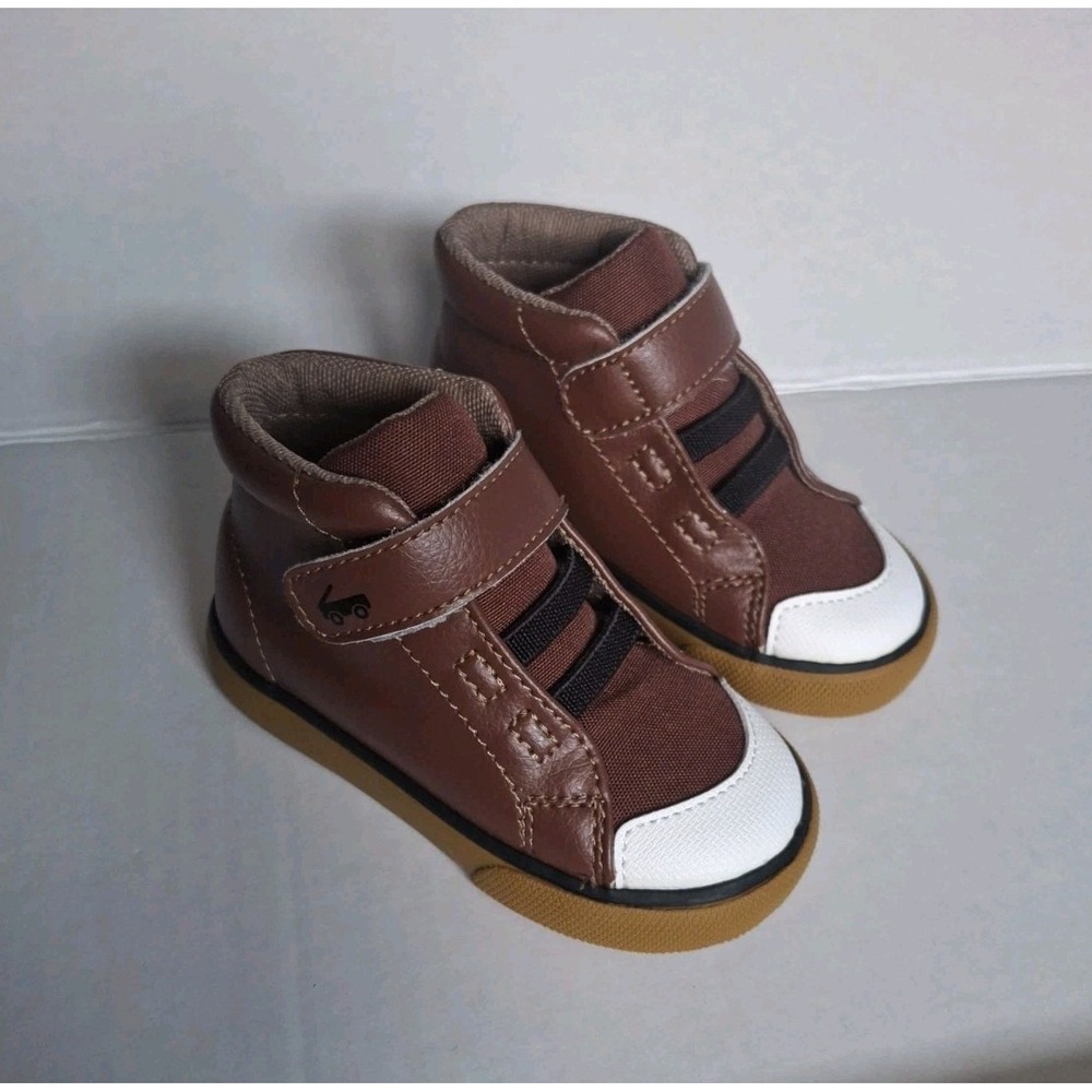 See Kai Run Drew Toddler  Kids First Walker Brown Sneakers Shoes Size 6